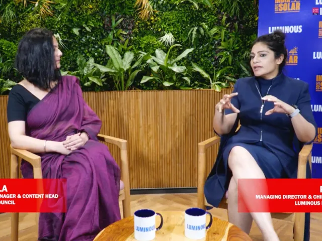ET Insights interviewed Preeti Bajaj, Managing Director and CEO of Luminous Power Technologies.